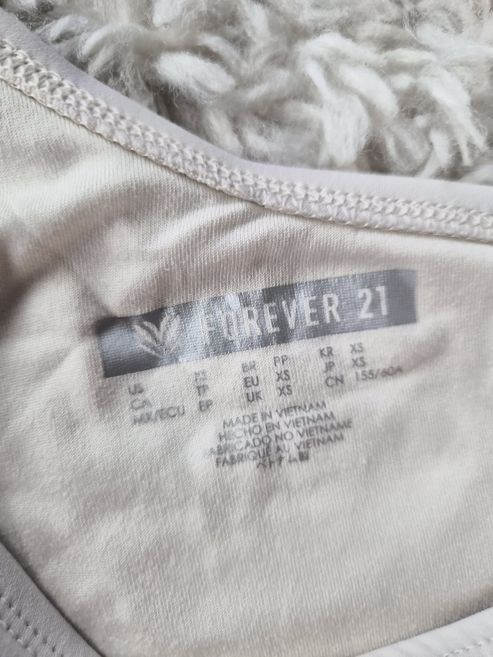 Forever 21 One-Shoulder Cutout Active Romper Cream - XS - Picture 9 of 13